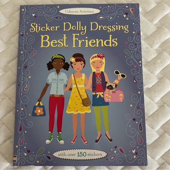 NEW Usborne Sticker Dolly Dressing Best Friends Book with over 150 Stickers - Picture 1 of 5
